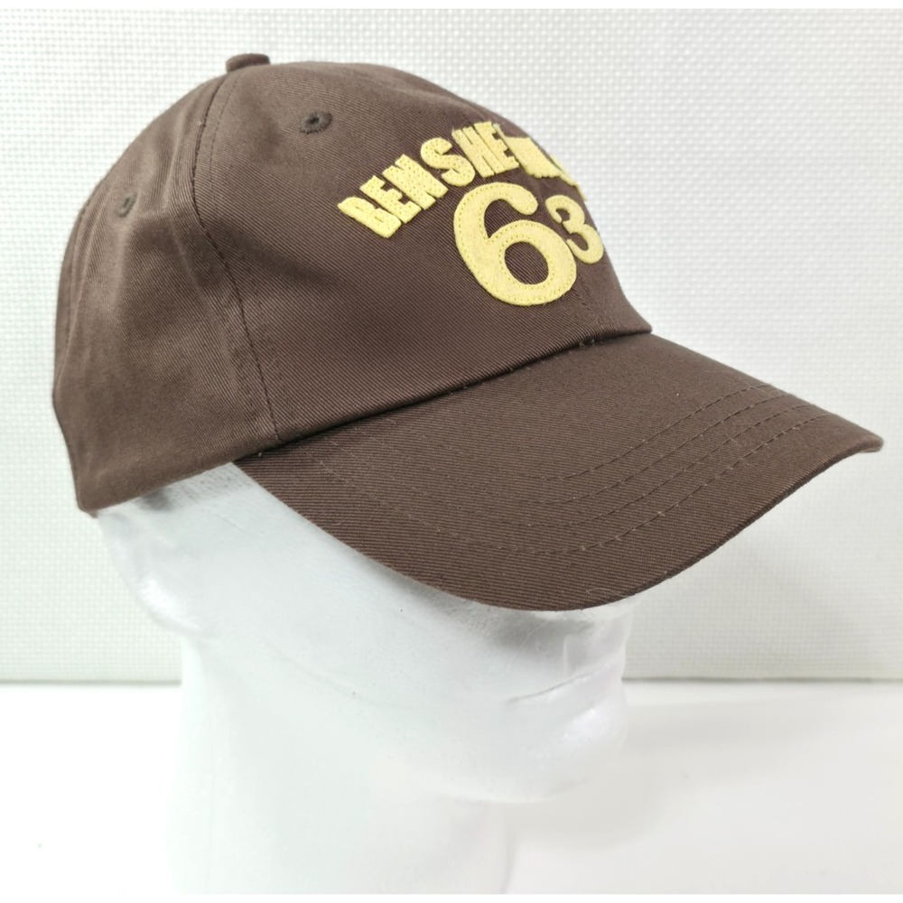 Ben Sherman 63 cotton baseball cap brown &‎ beige adjustable strapback casual